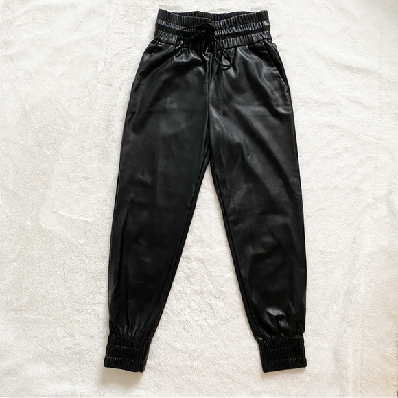 DYNAMITE | Sacha high waist faux leather joggers - Picture 9 of 13
